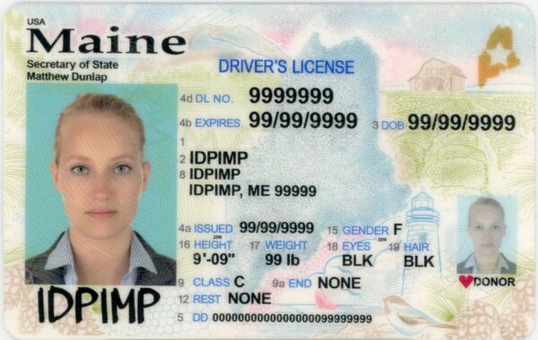 Fake driver license Maine - Buy Maine Fake IDs - IDPimp Fake id