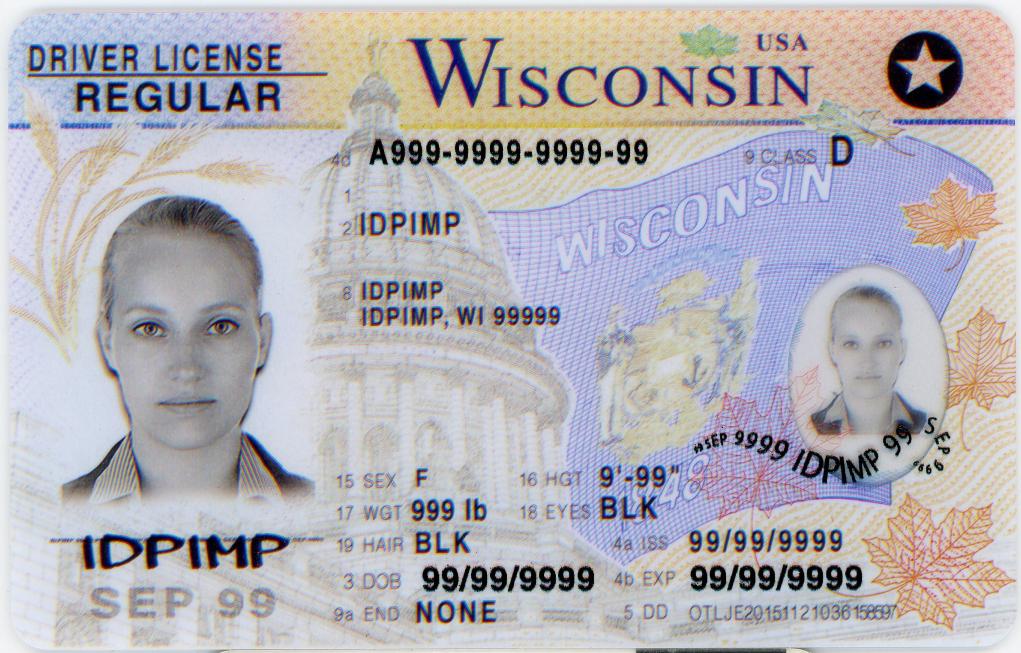 Fake driver license Wisconsin - Buy Wisconsin Fake IDs - IDPimp Fake id